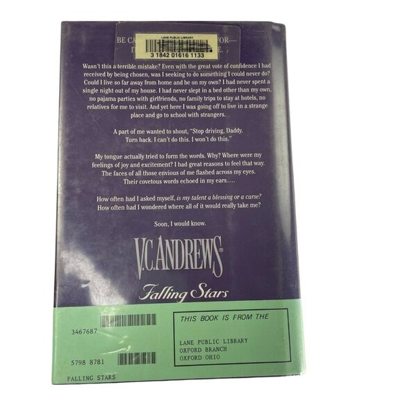 V C Andrews Falling Star Young Adult Novel 2001 Hardcover u - Picture 2 of 4